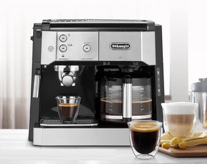 Cafetera Espresso Combi Acero Inox - De'Longhi