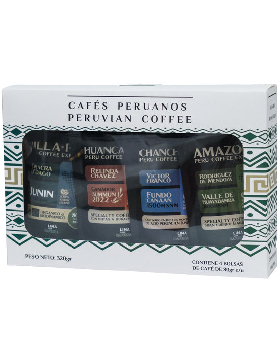 Colección Cafés Peruanos - 4 Orígenes Selectos Specialty Coffee Experience