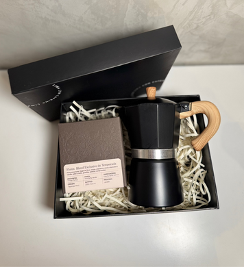 Pack premium: Cafetera italiana + Café Gourmet