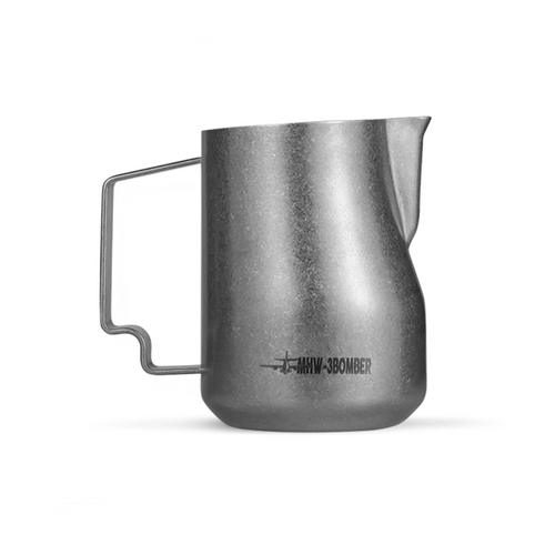 MHW-3BOMBER 450 ml Jarra barista Turbo Milk Silver Spot