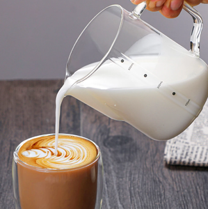 Jarra Barista CLEAR punta fina 350ml - Transparente Latte Art