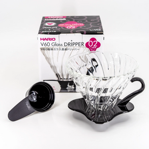 V60 vidrio negro 1-4 tza marca Hario