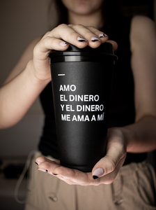 Mug negro - AMO EL DINERO Y EL DINERO ME AMA A MI