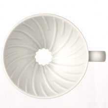 Cargar imagen en el visor de la galería, Kit V60 1-4 tazas de cerámica Blanco - Método de goteo para café