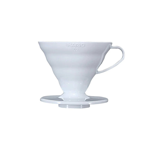 V60 plástico blanco 1-2 tza Hario - Método goteo para hacer café
